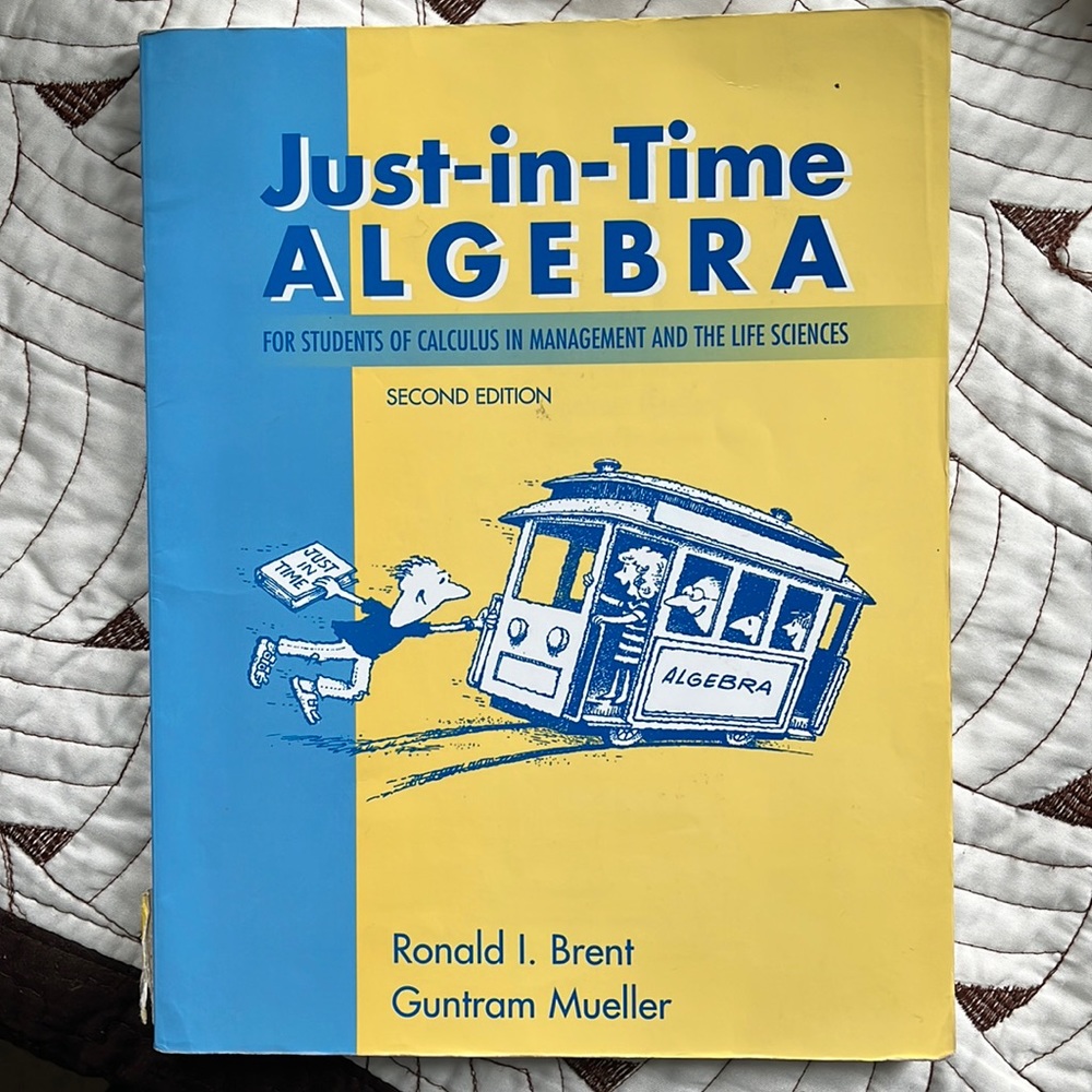 Just in time algebra textbook